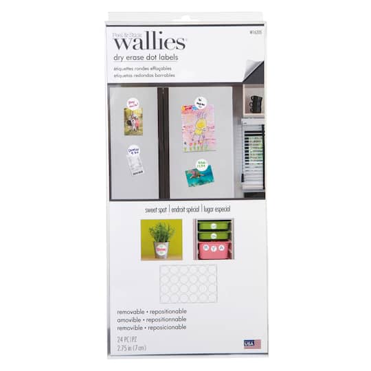Wallies&#xAE; Dry Erase Dot Labels, 24ct.